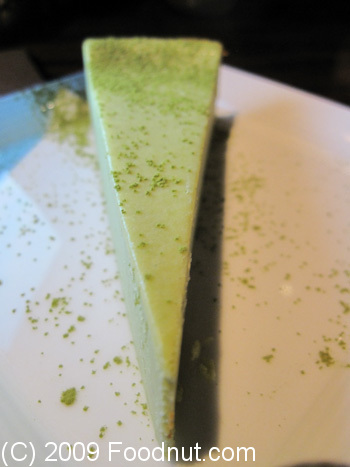 Jin Sho Restaurant Palo Alto Green Tea Cheesecake