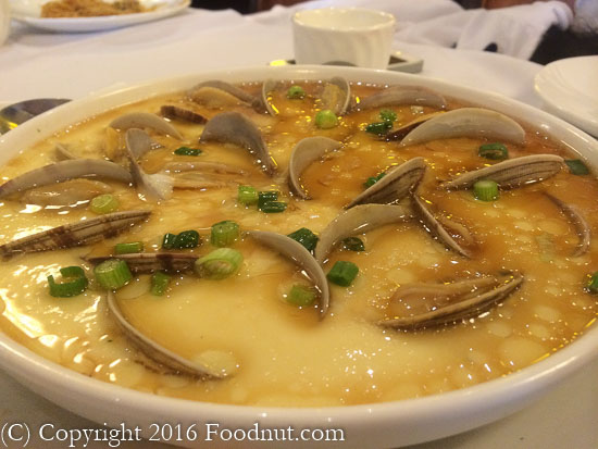 Champagne Seafood San Mateo eggs with clams