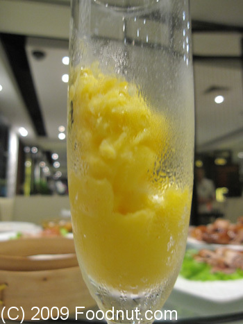 DaDong Roast Duck Restaurant Beijing China Green Lemon Sherbert
