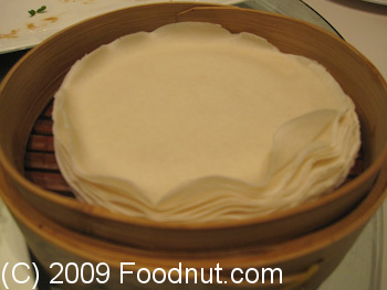 DaDong Roast Duck Restaurant Beijing China Rice Flour Tortillias