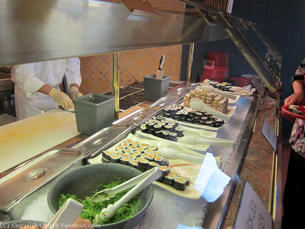 Forest Buffet Harrahs Lake Tahoe sushi rolls