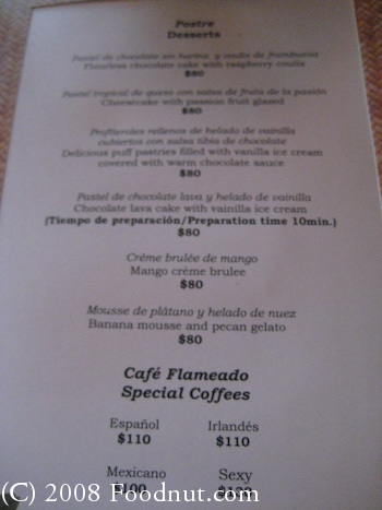 La Palapa Puerto Vallarta Menu 1