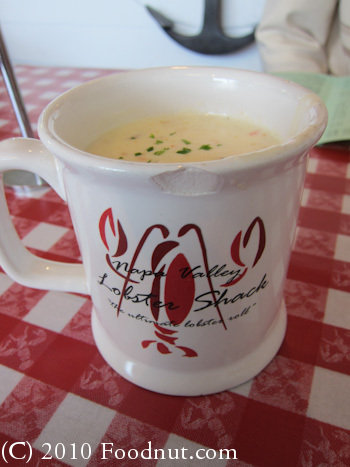 Lobster Shack Redwood City clam chowder cup