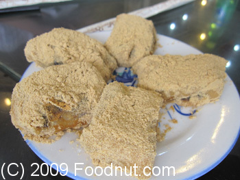 Old Beijing Restaurant Beijing China Glutinous Balls with sweet bean flour