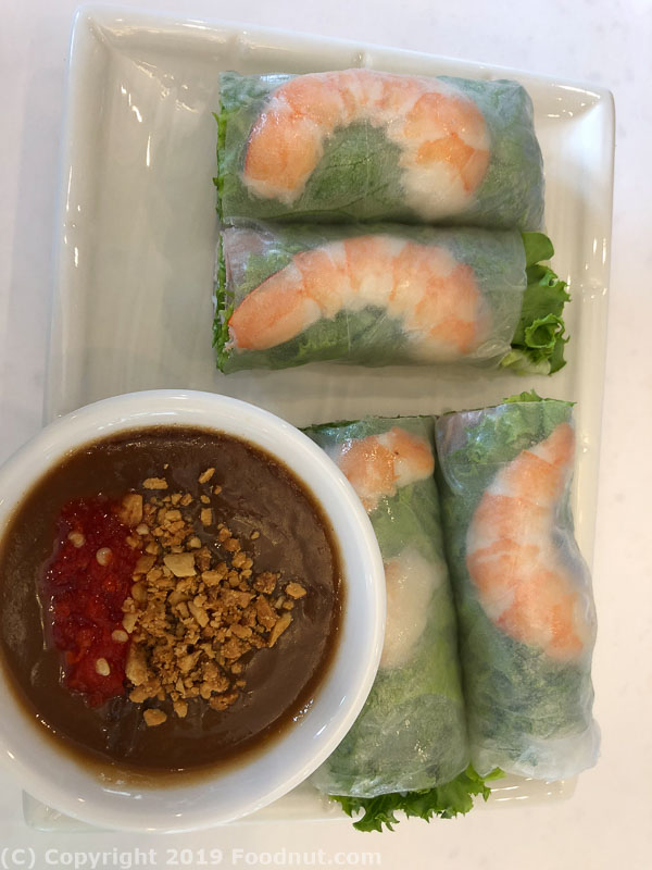 Pho hanoi San Jose Shrimp spring rolls