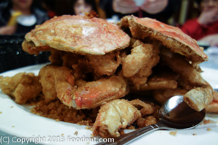 R and G Lounge San Francisco salt pepper crab