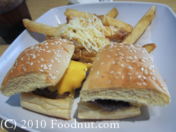 Rave Burger San Mateo Kids Cheeseburger Garlic Fries
