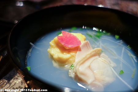 RyuGin Tokyo bamboo shoot dumpling hamaguri clam