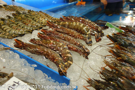 Seoul Noryangjin Fish Market prawns