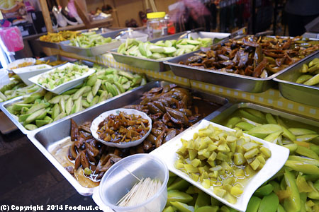 Shilin Night Market Taipei preserved vegetables