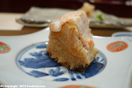 Sushi Kanesaka Ginza Tokyo Japan steamed hairy crab