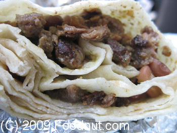 Taco Peralta San Mateo Carne Asada Burrito
