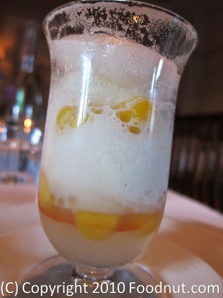 The French Laundry Yountville Peach and Ginger Float