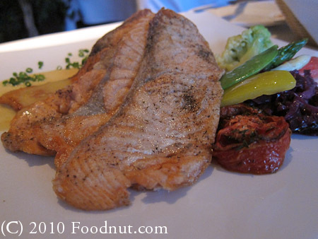 Trattoria Di Umberto Restaurant Whistler BC Canada Salmon scaloppini