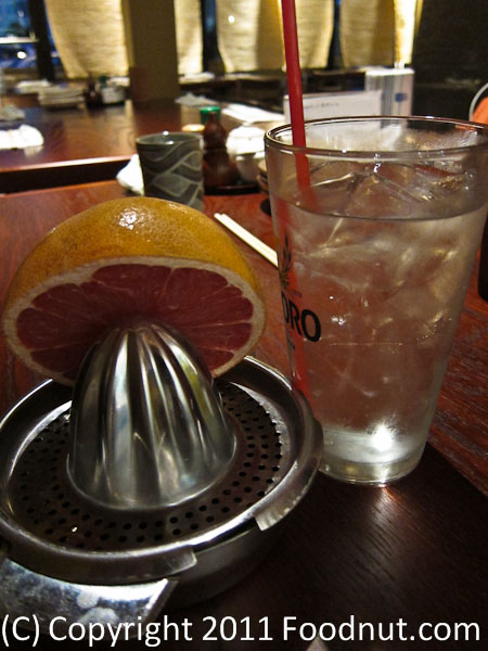 Yakitori Kokko San Mateo DIY cocktail grapefruit soju cocktail