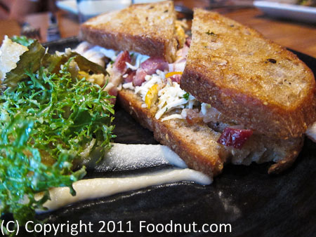 Plum Restaurant Oakland chicken bacon sandwich