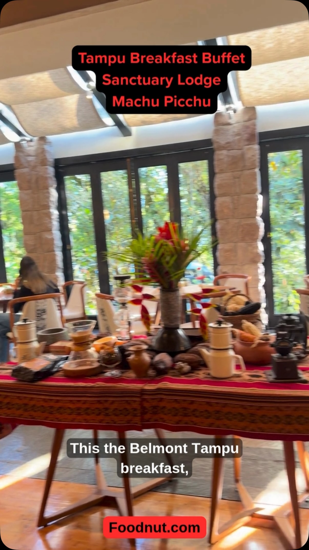 Tampu Breakfast Buffet Sanctuary Lodge Machu Picchu Peru 🇵🇪 #buffet #breakfastbuffet #perubuffet #machupicchu #belmondhotels